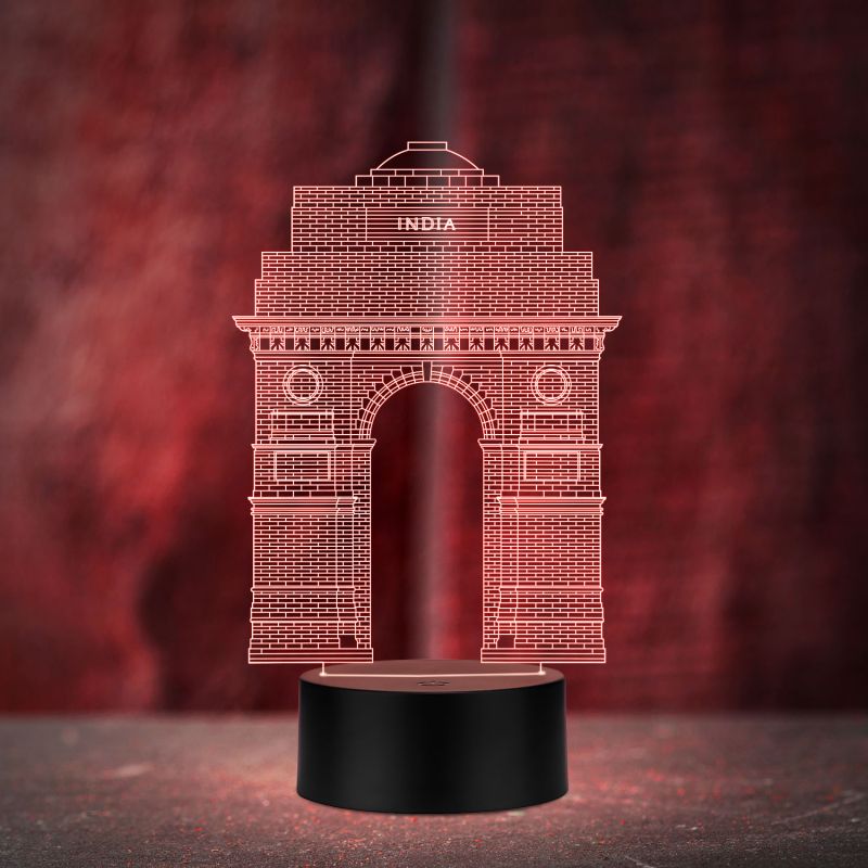 3D India Gate Design Structure Night Lamp
